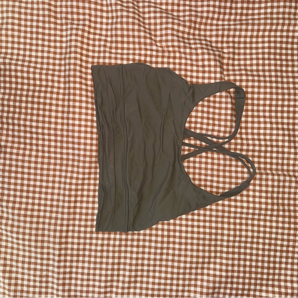 Lululemon energy bra longline olive